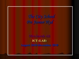 The City School Pre Junior Hyd