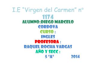 I.E “Virgen del Carmen” n° 1174