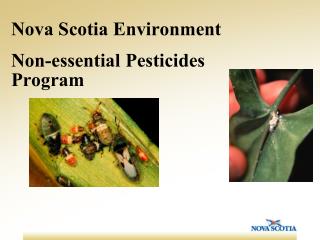 Nova Scotia Environment Non-essential Pesticides Program