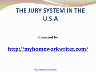 Jury System in the USA