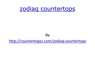 Zodiaq Countertops