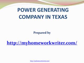 Power Generating Company