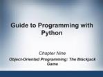 Guide to Programming with Python