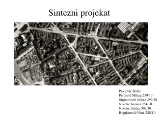 Sintezni projekat