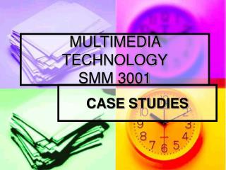 MULTIMEDIA TECHNOLOGY SMM 3001