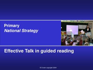 Effective Talk in guided reading