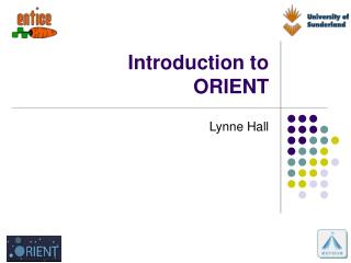 Introduction to ORIENT