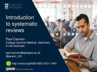 Introduction to systematic reviews