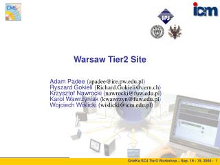 Warsaw Tier2 Site