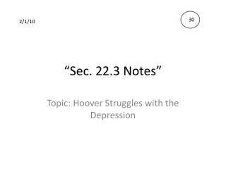 “Sec. 22.3 Notes”