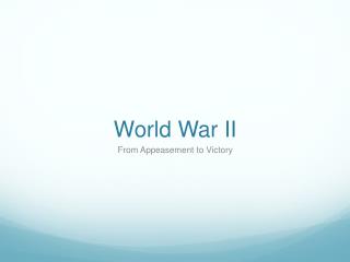 World War II