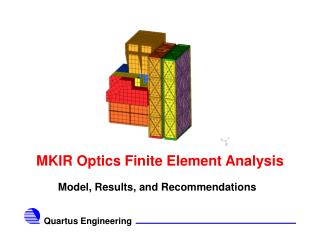 MKIR Optics Finite Element Analysis