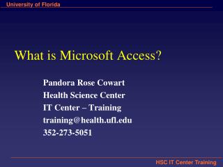 What is Microsoft Access?