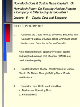 How Much Does It Cost to Raise Capital? Or