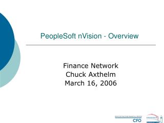 PeopleSoft nVision - Overview