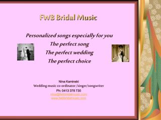 FWB Bridal Music