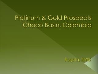 Platinum &amp; Gold Prospects Choco Basin , Colombia