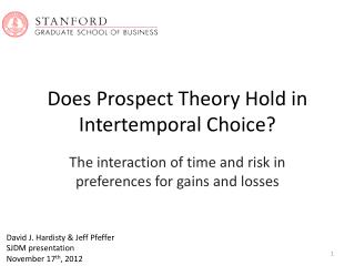 Does Prospect Theory Hold in Intertemporal Choice?