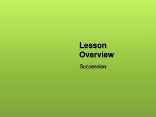 Lesson Overview