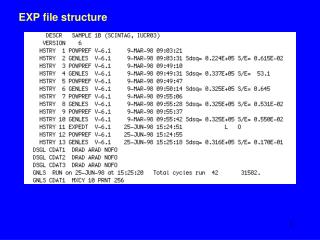 EXP file structure