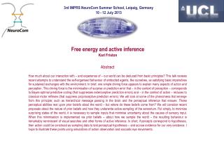 Free energy and active inference Karl Friston