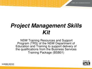 Project Management Skills Kit