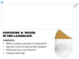 CONTOURS &amp; WATER IN THE LANDSCAPE