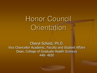 Honor Council Orientation