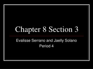 Chapter 8 Section 3