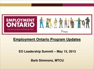 Employment Ontario Program Updates