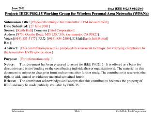 Project: IEEE P802.15 Working Group for Wireless Personal Area Networks (WPANs)