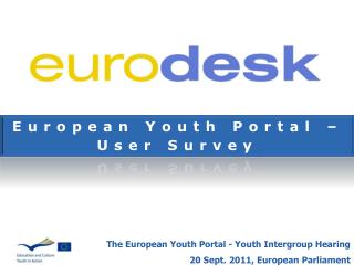 European Youth Portal – User Survey