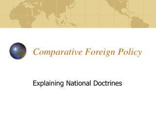 Comparative Foreign Policy