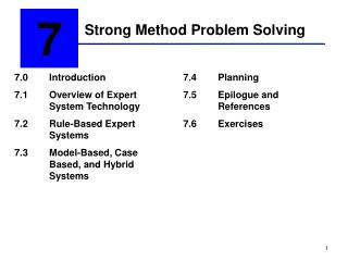 Strong Method Problem Solving