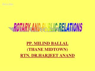 PP. MILIND BALLAL (THANE MIDTOWN) RTN. DR.HARJEET ANAND