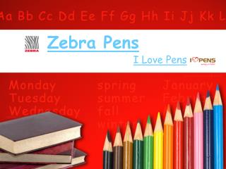 Zebra Ballpoint Pens From I Love Pens