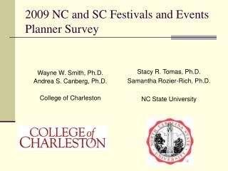 2009 NC and SC Festivals and Events Planner Survey