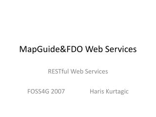 MapGuide&amp;FDO Web Services
