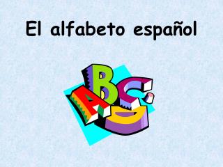 El alfabeto español