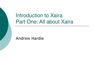 Introduction to Xaira Part One: All about Xaira