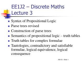 EE1J2 – Discrete Maths Lecture 3