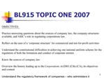 BL915 TOPIC ONE 2007