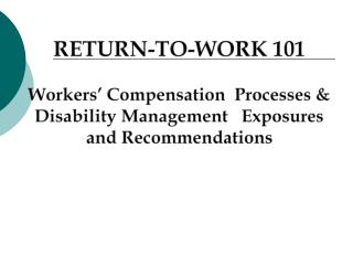 THE CALIFORNIA WORKERS’ COMPENSATION (WC) SYSTEM