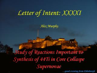 Letter of Intent: XXXXI Alex Murphy