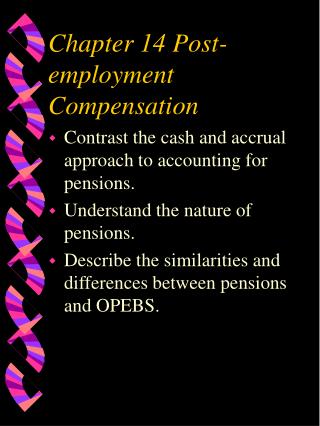Chapter 14 Post-employment Compensation
