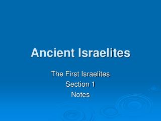 Ancient Israelites