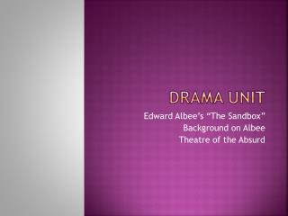 Drama Unit