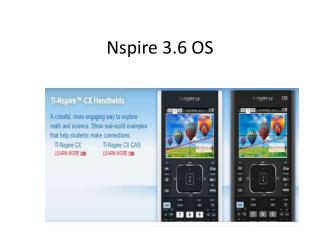 Nspire 3.6 OS