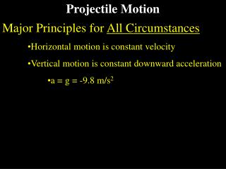 Projectile Motion