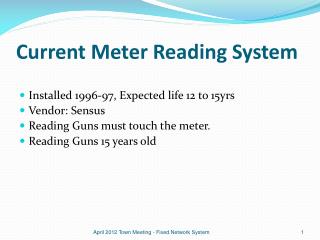 Current Meter Reading System